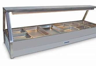 STRAIGHT GLASS BAIN MARIE 12 X 1/2 PANS DOUBLE ROW