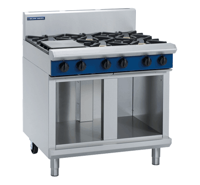 BLUE SEAL 900ML GAS COOK TOP 6 BURNER WITH CABINET