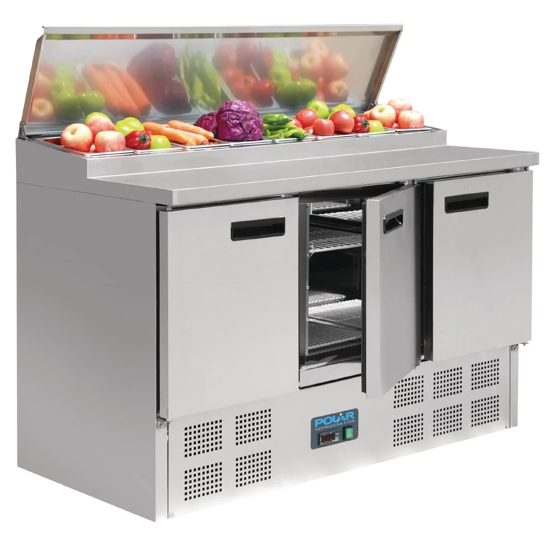 POLAR G-SERIES PIZZA PREP COUNTER FRIDGE 390LTR