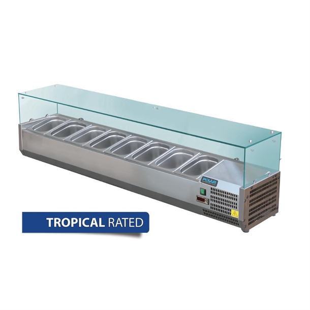 POLAR REFRIGERATED SERVERY TOPPER 1800MM