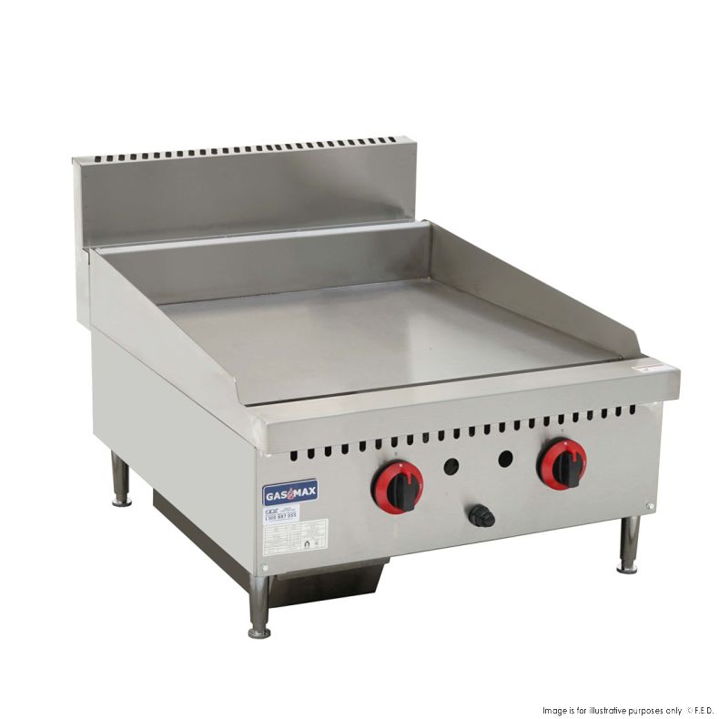 610 X 761 TWO BURNER LPG GAS GRIDDLE TOP