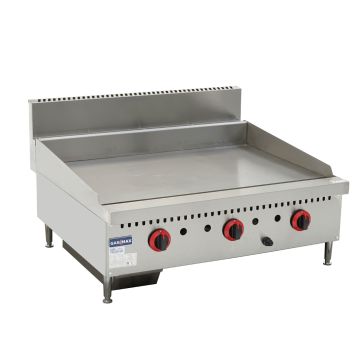 915 X 761 THREE BURNER LPG GAS GRIDDLE TOP