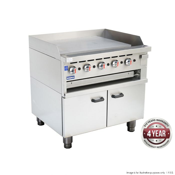 GAS GRIDDLE AND GAS TOASTER WITH CABINET