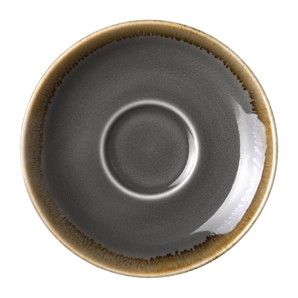 SAUCER 115MM  FOR 85ML ESPRESSO CUP KILN SMOKE