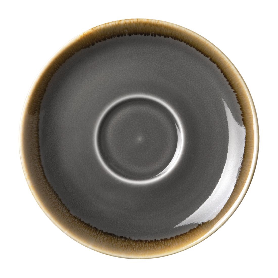 140MM OLYMPIA KILN COFFEE SAUCER SMOKE