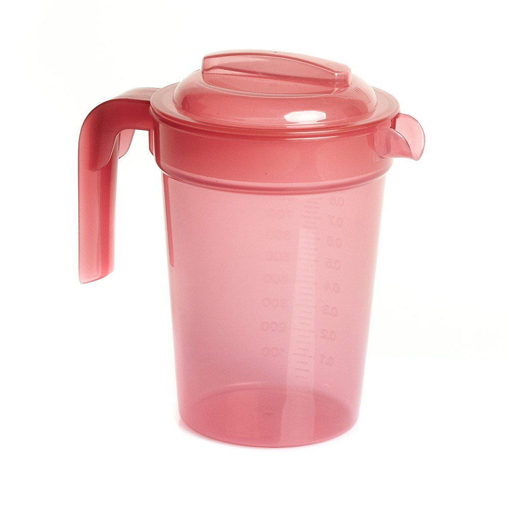 1LTR BURGUNDY GRADUATED JUG