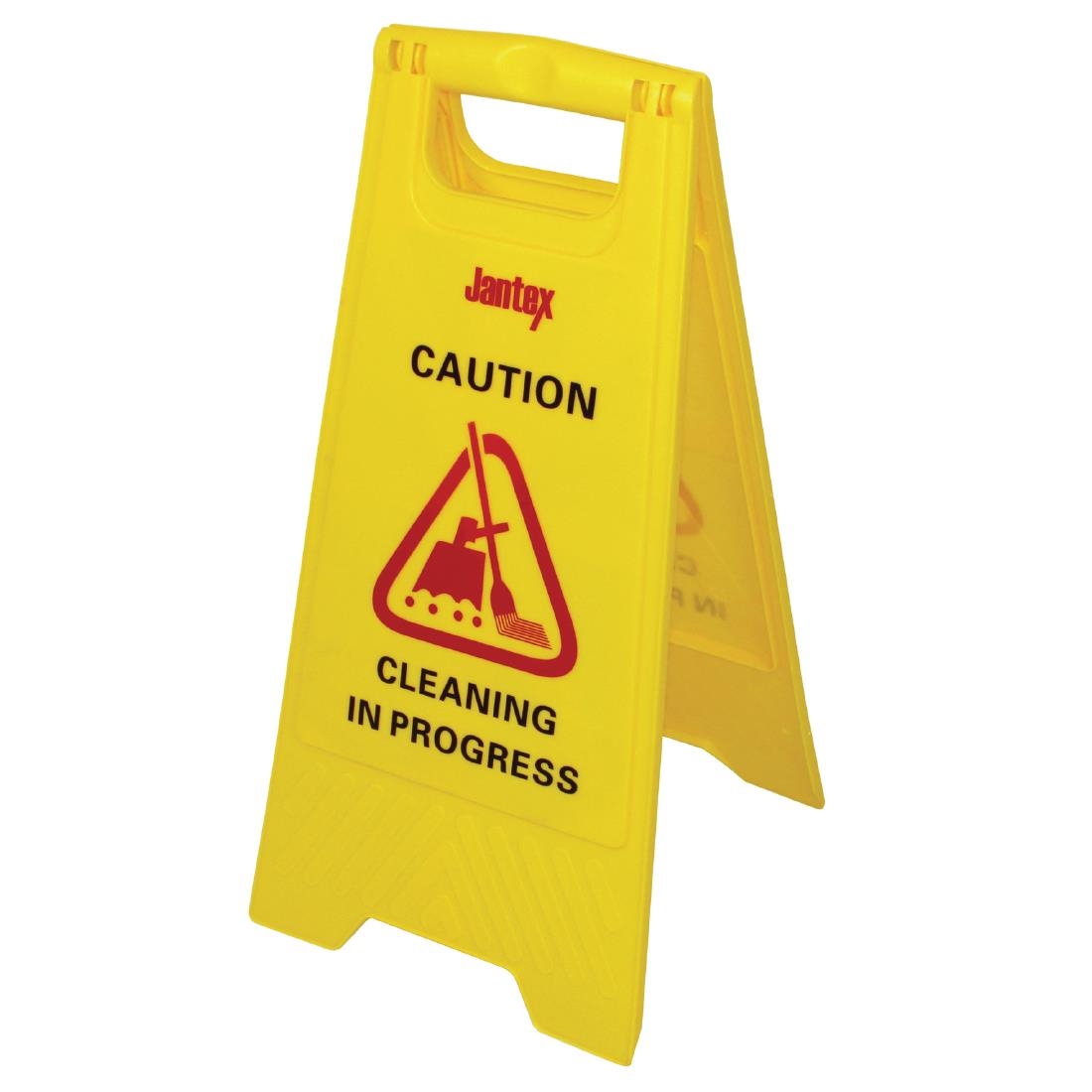 JANTEX CLEANING IN PROGRESS SAFETY SIGN