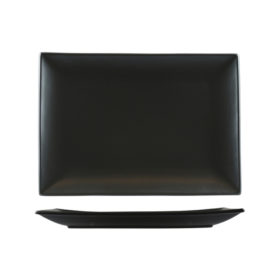 RECT PLATE CLASSICWARE MATTE BLACK 295X210MM