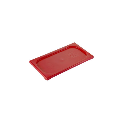 1/3 LID - RED POLYPROPYLENE