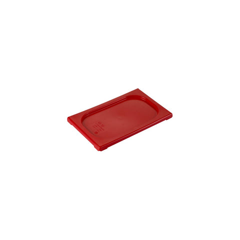 1/4 LID - RED POLYPROPYLENE