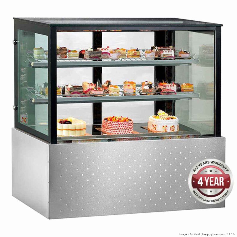 BONVUE CHILLED FOOD/CAKE DISPLAY 900W X 700D X1250