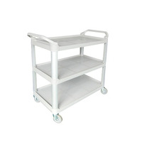 1020 X 500 X 960MM GREY TROLLY 3 SHELF CATERRAX