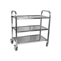 3 SHELF TROLLEY S/S 850X450X900MM