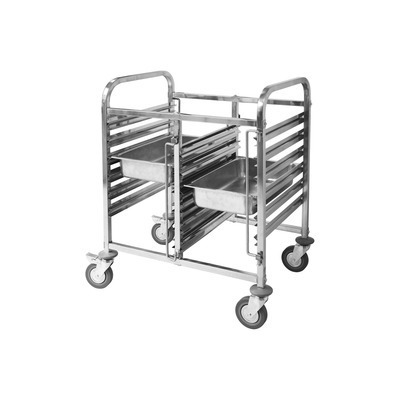 DOUBLE GAST. TROLLY 12 TRAY TRAYS NOT INCLUDED