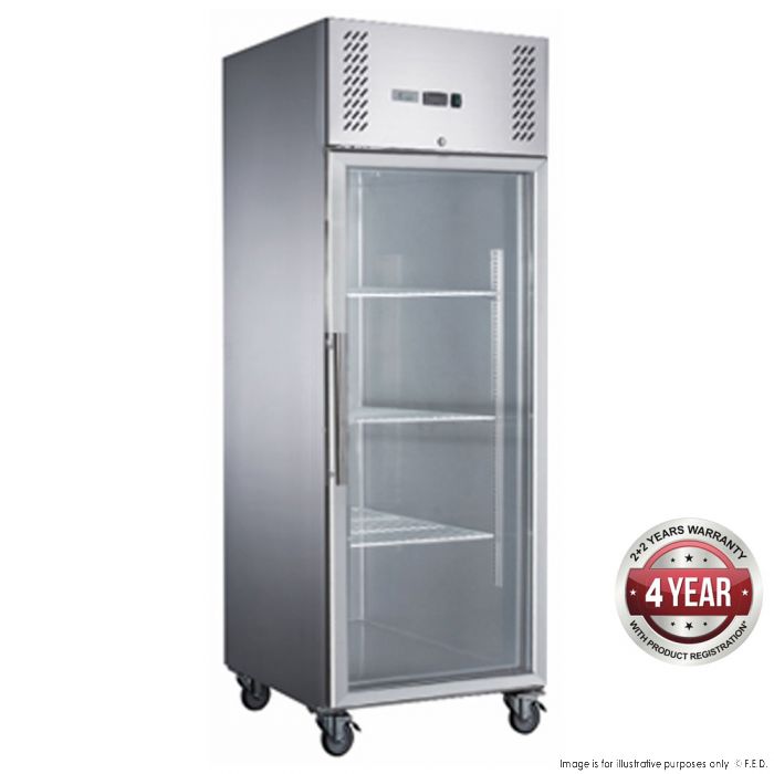 FED-X S/S SINGLE DOOR UPRIGHT FRIDGE