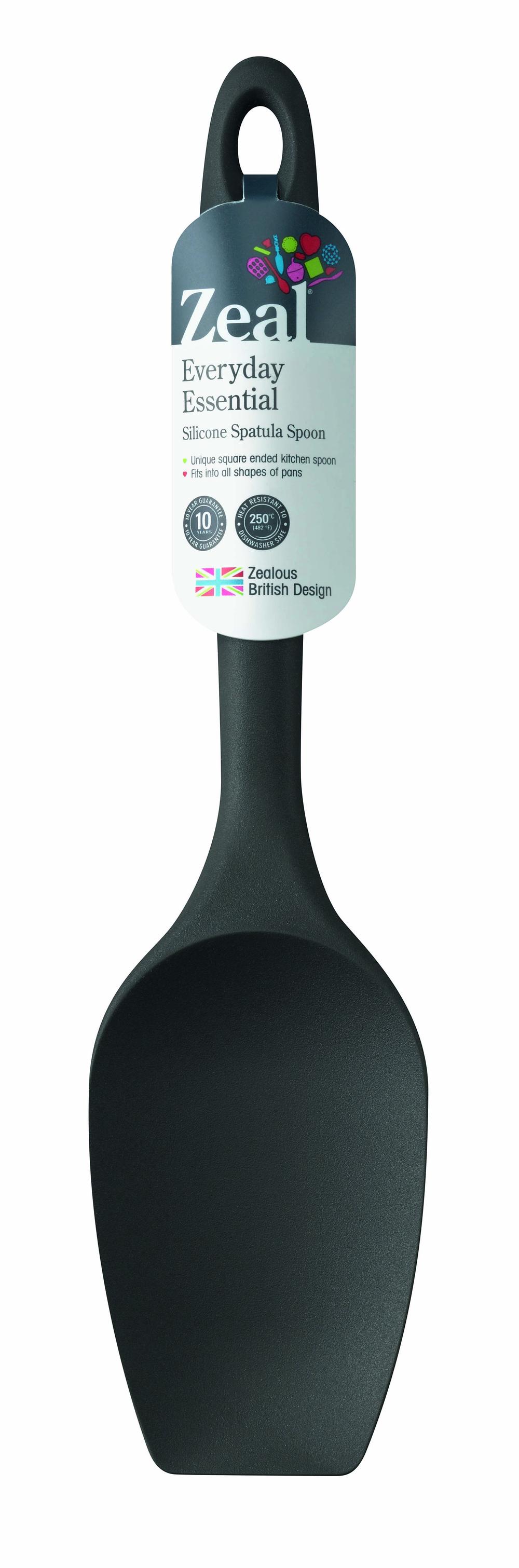 26CM SILICONE SPATULA SPOON CHARCOAL ZEAL